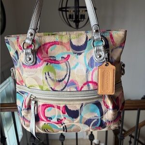 Coach Multicolor Canvas Shoulder Bag